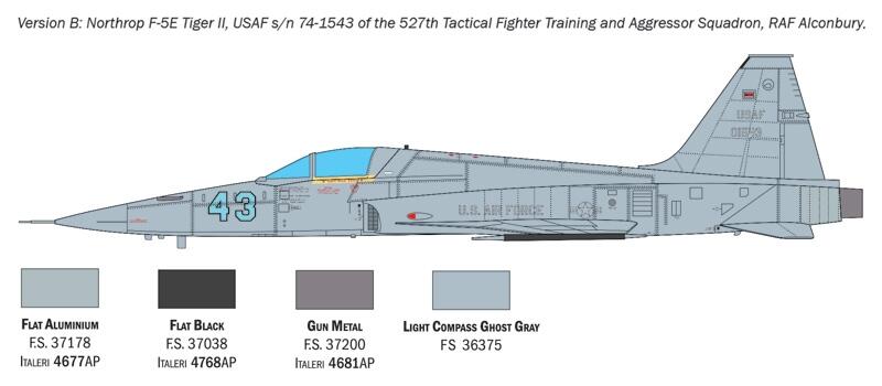 2827空軍F-5E Tiger II虎式戰鬥機1/48模型