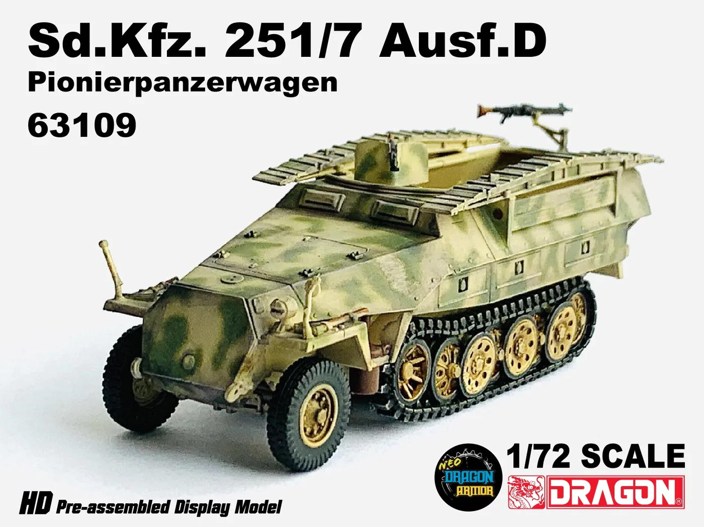 DA63109德國Sd.Kfz. 251/7 Ausf.D Pionierpanzerwagen半履帶車