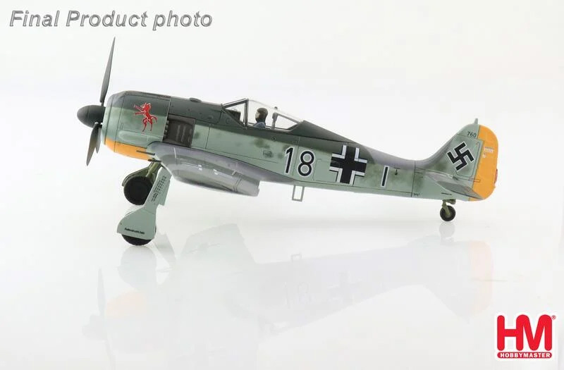 HA7428  FW-190A-4德軍王牌Fw. R. Eisele, 8./JG 2戰機1/48成品模型