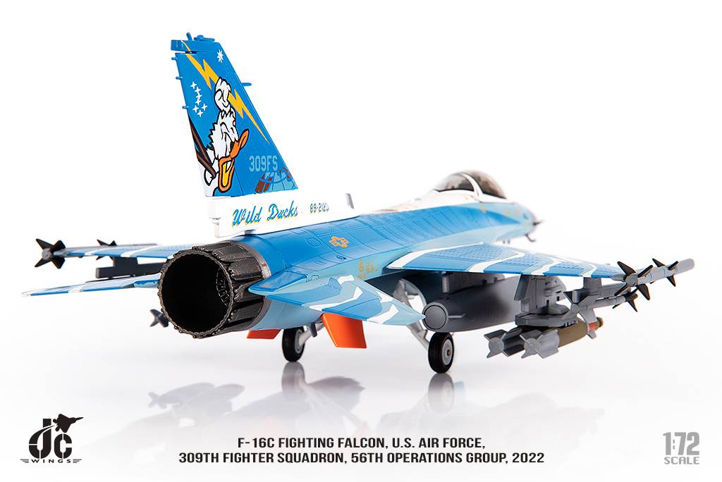 JCW-72-F16-020美國空軍第309戰鬥機中隊F-16C唐老鴨彩繪模型