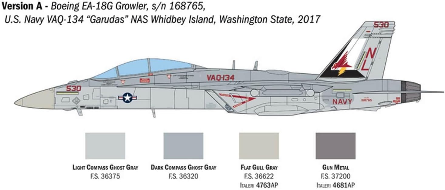 2824美國海軍EA-18G咆哮者1/48模型