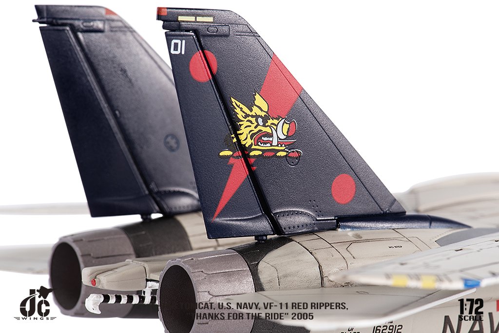 JCW-72-F14-010 美國海軍VF-11 F-14B紅獠牙RED RIPPERS模型