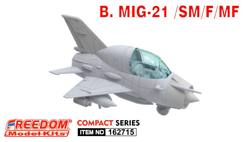 162715俄羅斯MiG-21SM/F/BIS/UM蛋機模型