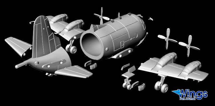 空軍P-3C ORION獵戶座反潛機樹脂Q版蛋機模型材料包