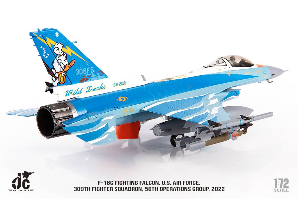 JCW-72-F16-020美國空軍第309戰鬥機中隊F-16C唐老鴨彩繪模型