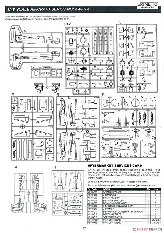 K48074空軍S-2A/E/G 反潛機1/48模型