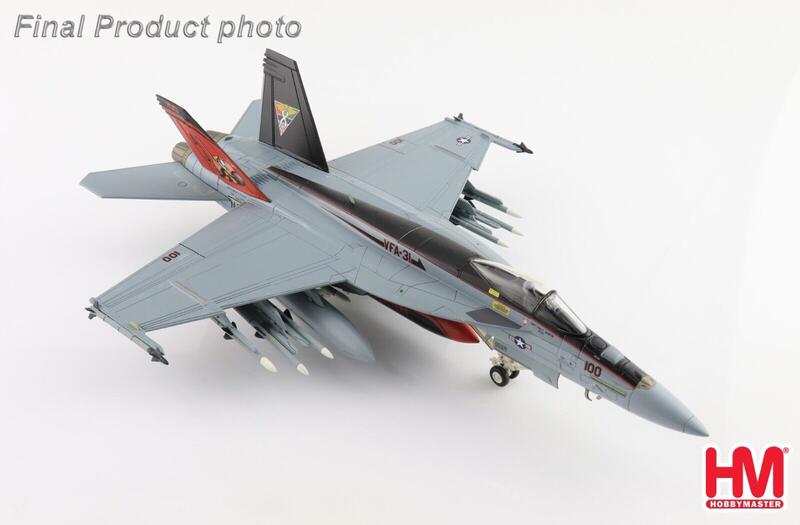 HA5127美國海軍VFA-31菲力貓中隊F/A-18E合金模型