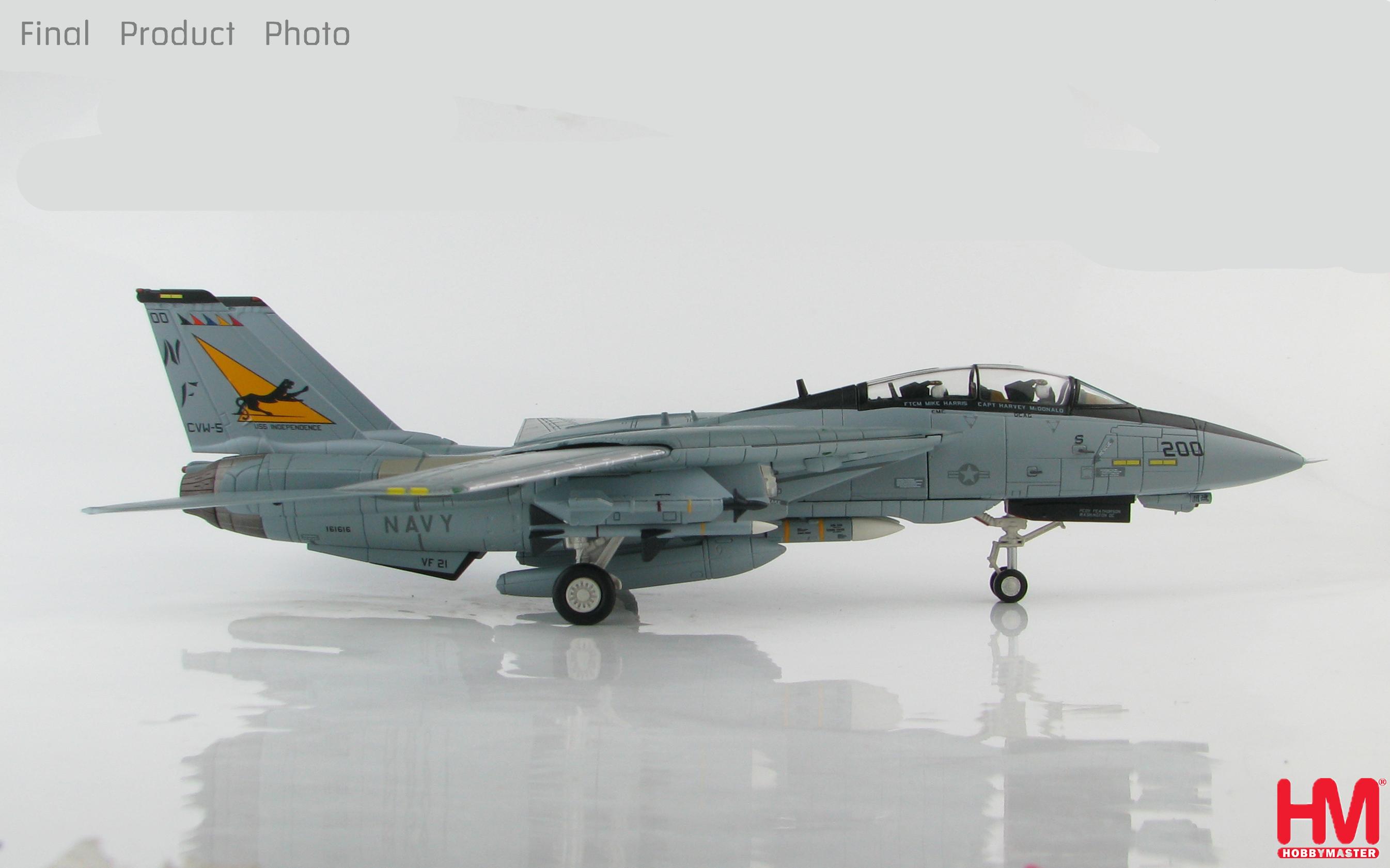 HA5225美軍VF-21 Freelancers自由槍騎兵F-14A CAG模型