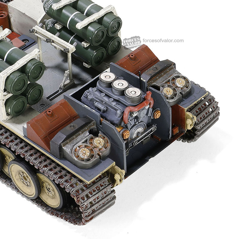 802001A德國突擊虎Sturmtig坦克(原型沙色)1/32模型成品