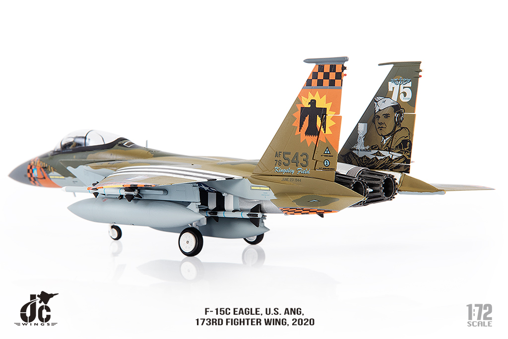 JCW-72-F15-017 F-15C美軍173聯隊B-17金斯利中尉紀念彩繪模型