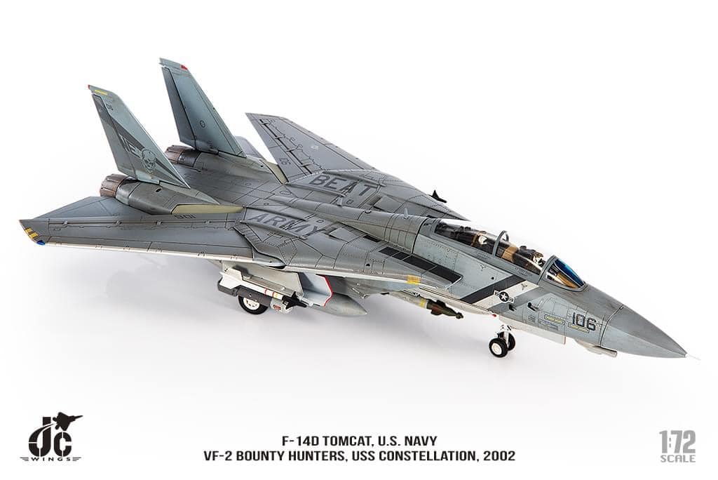 JCW-72-F14-009打敗陸軍F-14D美國海軍 VF-2賞金獵人USS 星座號2002 年#106模型