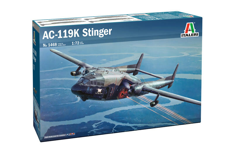 1468美軍AC-119K Stinger 砲艇機1/32模型