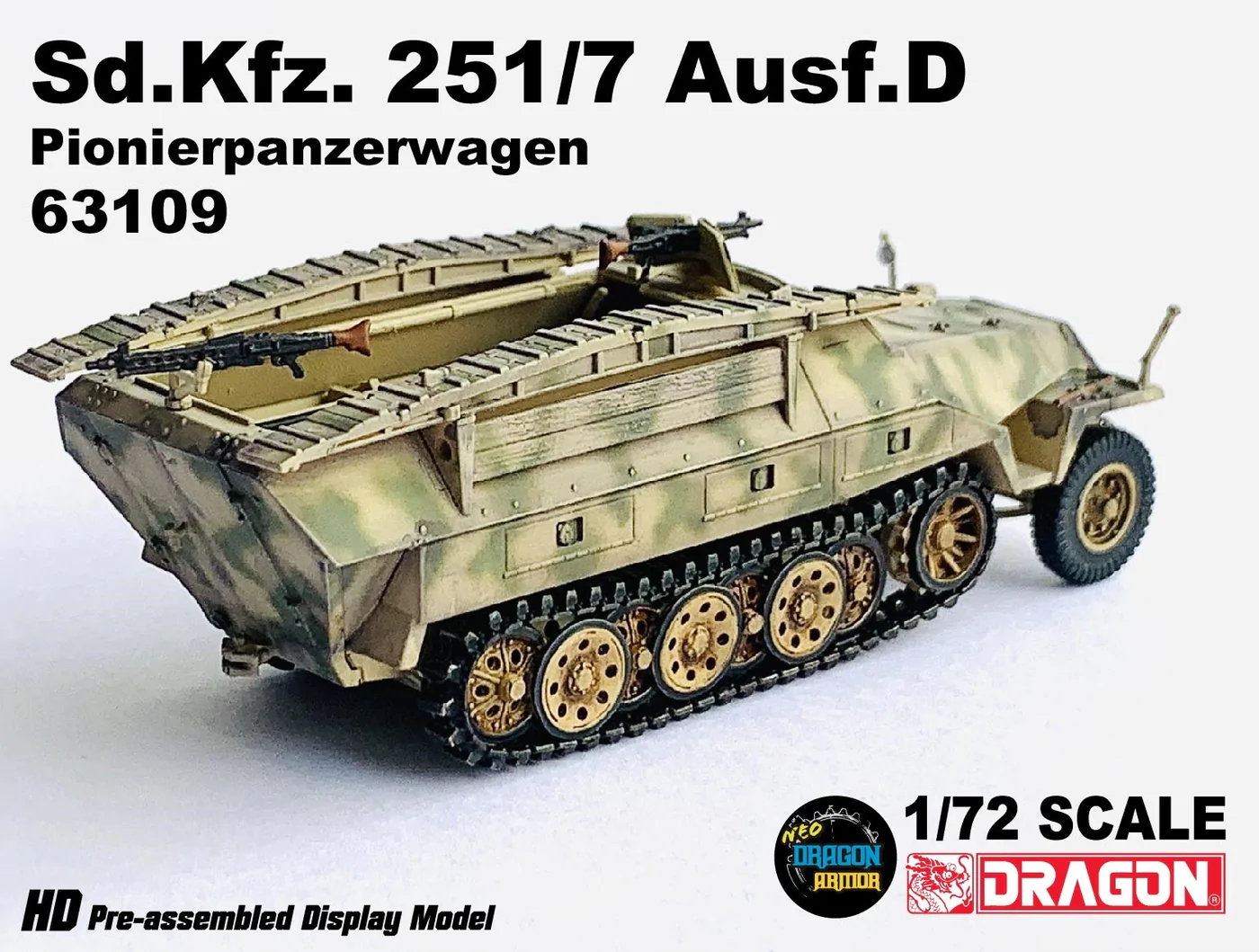 DA63109德國Sd.Kfz. 251/7 Ausf.D Pionierpanzerwagen半履帶車