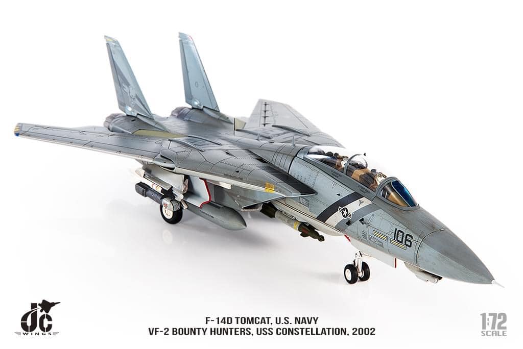 JCW-72-F14-009打敗陸軍F-14D美國海軍 VF-2賞金獵人USS 星座號2002 年#106模型