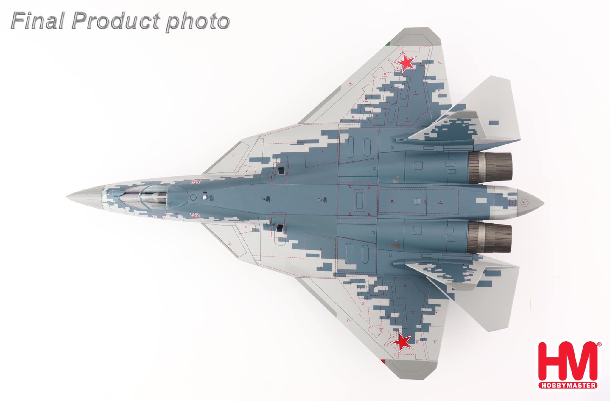 HA6804 俄羅斯Su-57戰鬥機 Red52 2022(4xKH-59MK2)合金模型