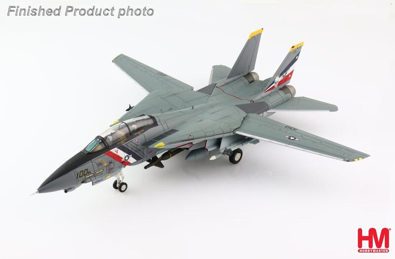 HA5237美軍VF-2賞金獵人F-14D Tomcat雄貓NE100/163894模型