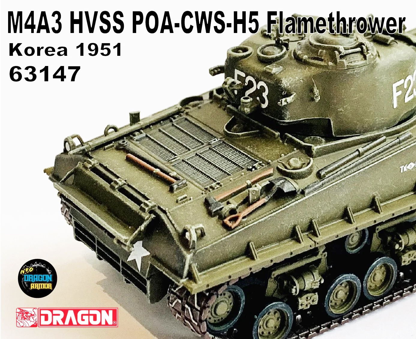 DA63147美國M4A3 HVSS POA-CWS-H5 Flamethrower韓戰1951