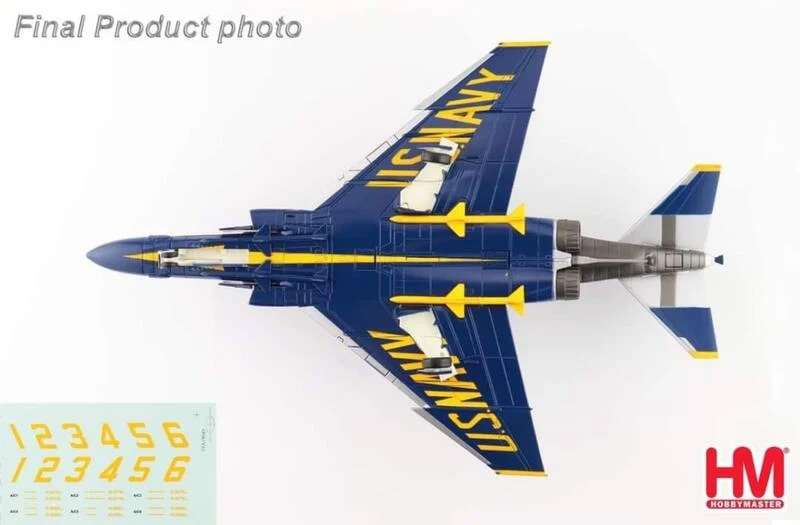 HA19045美國海軍F-4J藍天使Blue Angels 1~6號(貼紙)模型