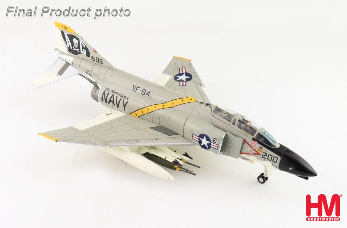 HA19048美國海軍VF-84 JOLLY ROGERS F-4B 模型1/72成品