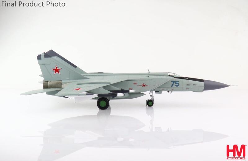 HA5607 蘇聯MiG-25PD Foxbat Blue 75合金模型