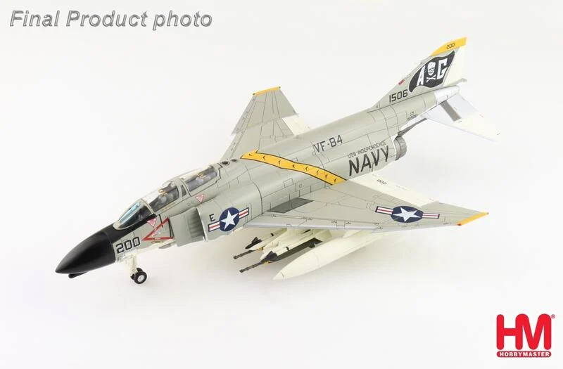 HA19048美國海軍VF-84 JOLLY ROGERS F-4B 模型1/72成品