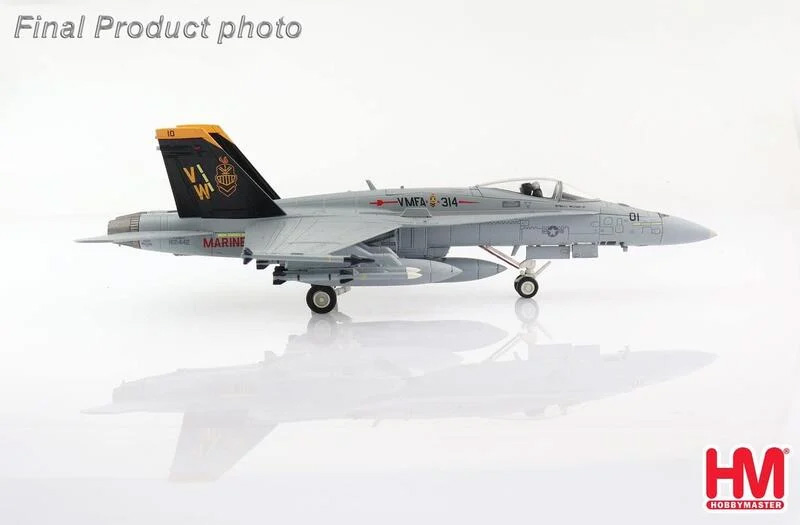 HA3562美國海陸F/A-18A戰鬥機162442, VMFA-314黑武士模型