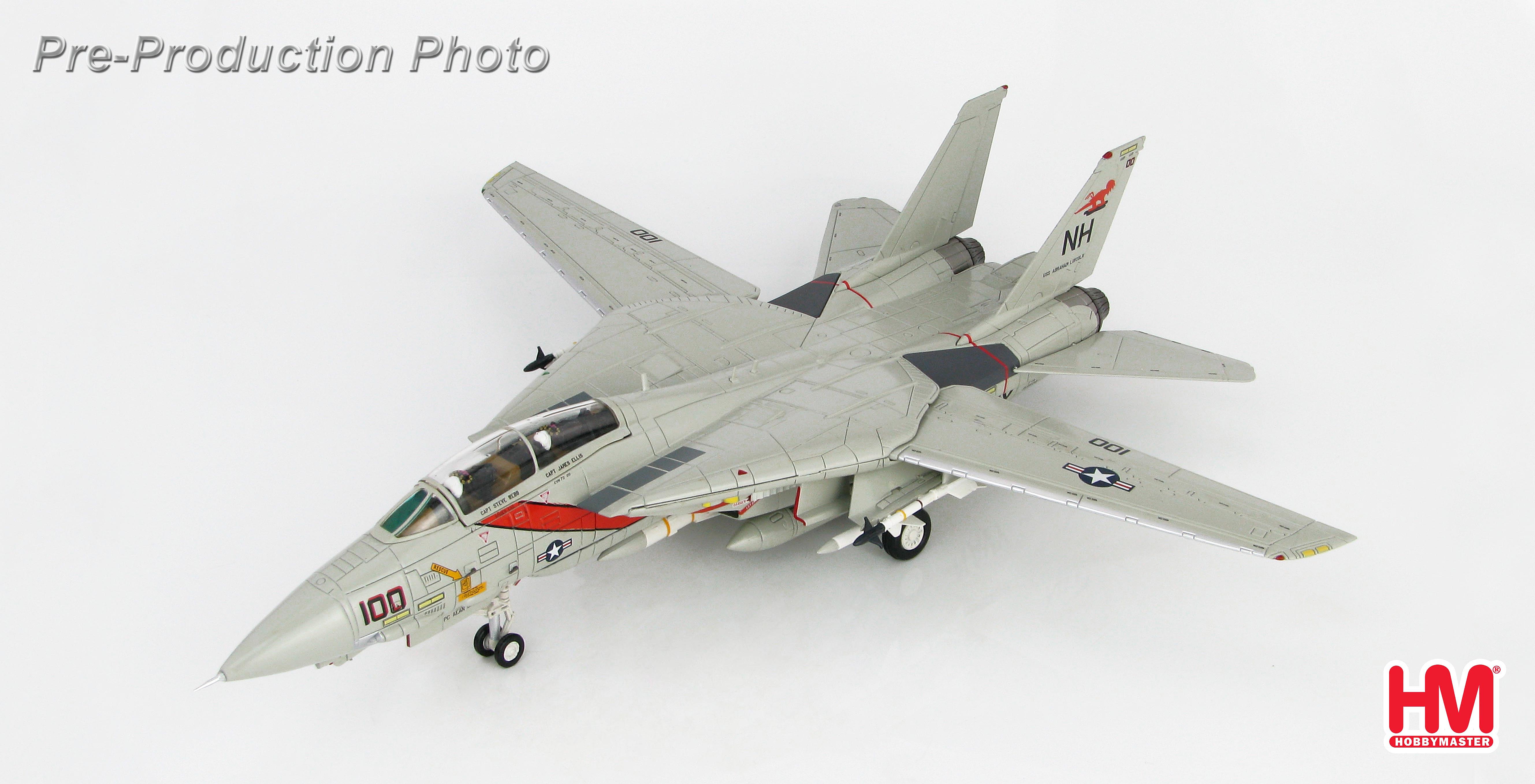 HA5216美軍VF-114 F-14A Aardvarks土豚CAG模型