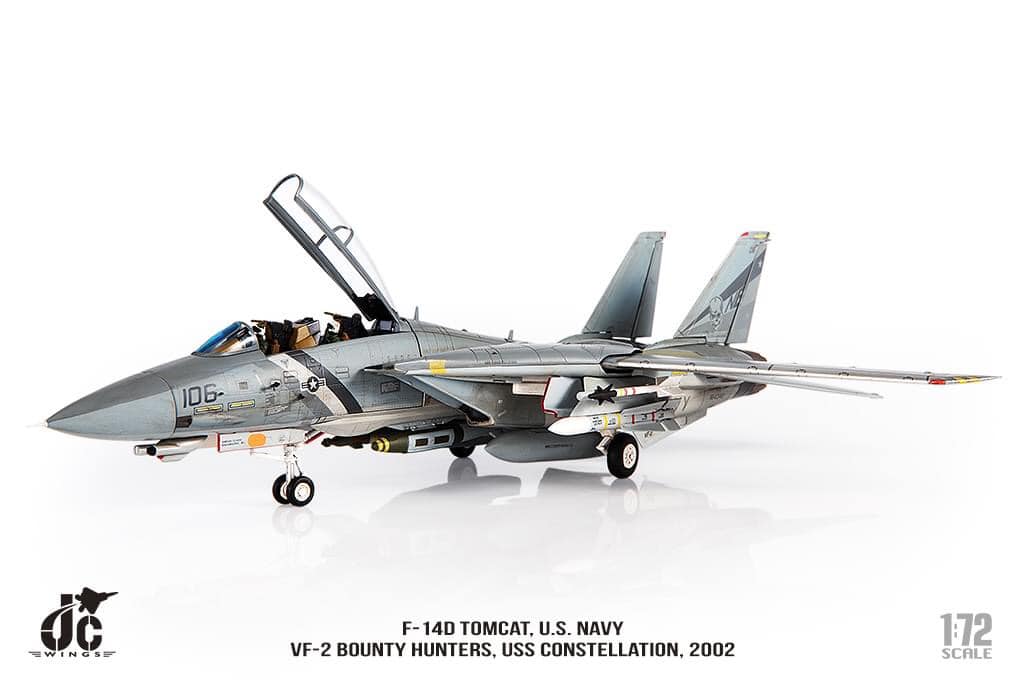 JCW-72-F14-009打敗陸軍F-14D美國海軍 VF-2賞金獵人USS 星座號2002 年#106模型