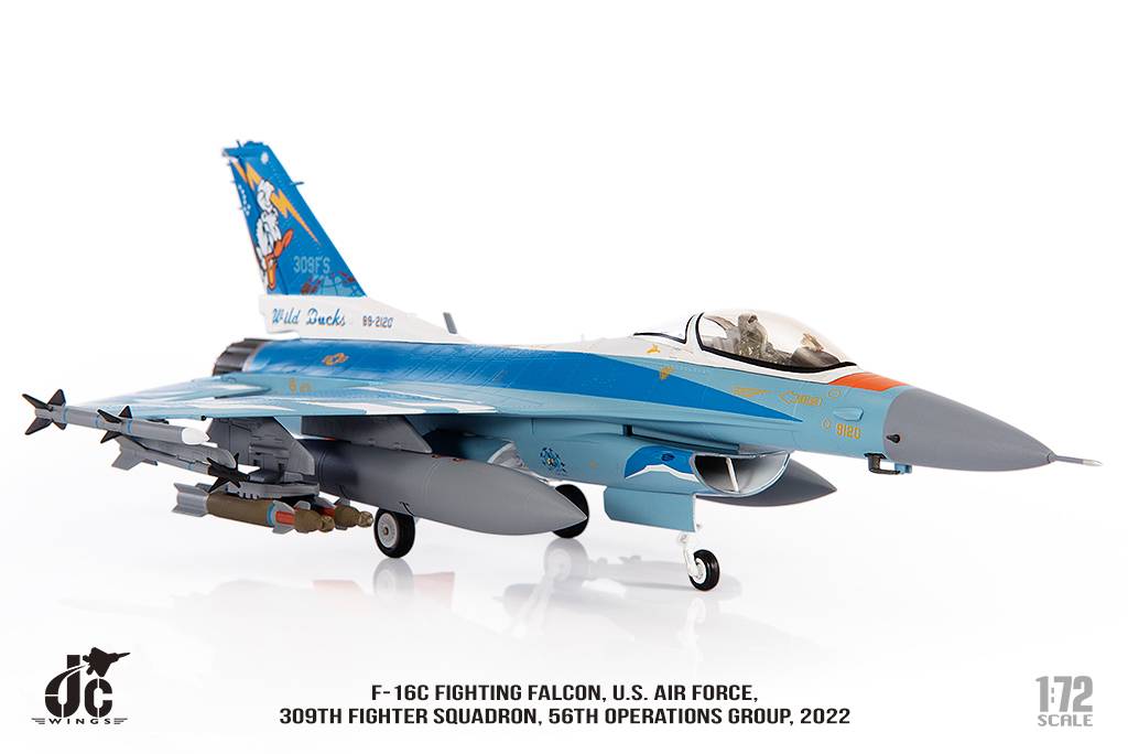 JCW-72-F16-020美國空軍第309戰鬥機中隊F-16C唐老鴨彩繪模型